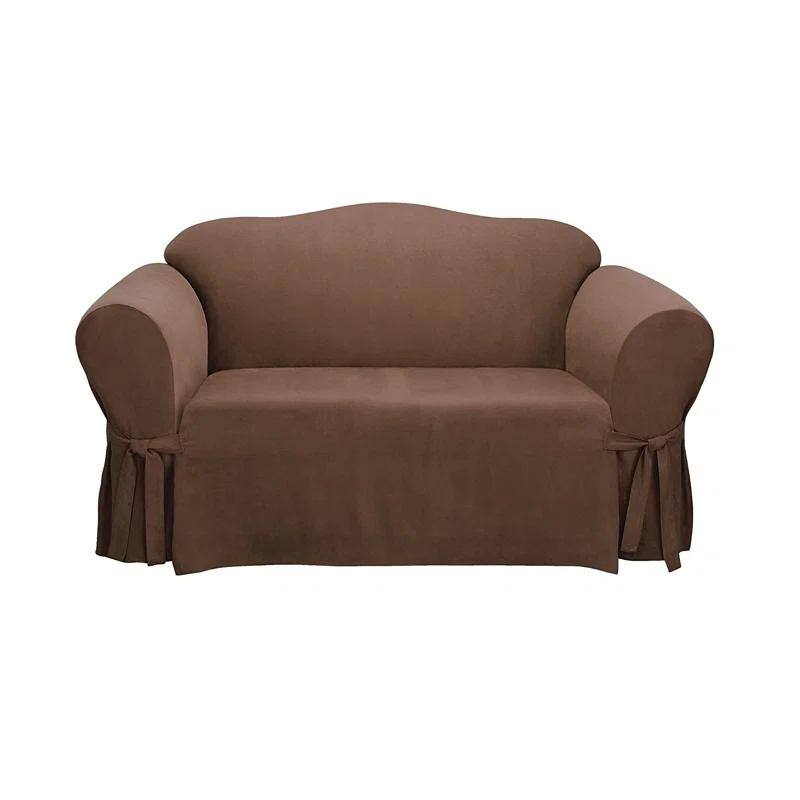 Sure Fit Soft Suede Box Cushion Sofa Slipcover