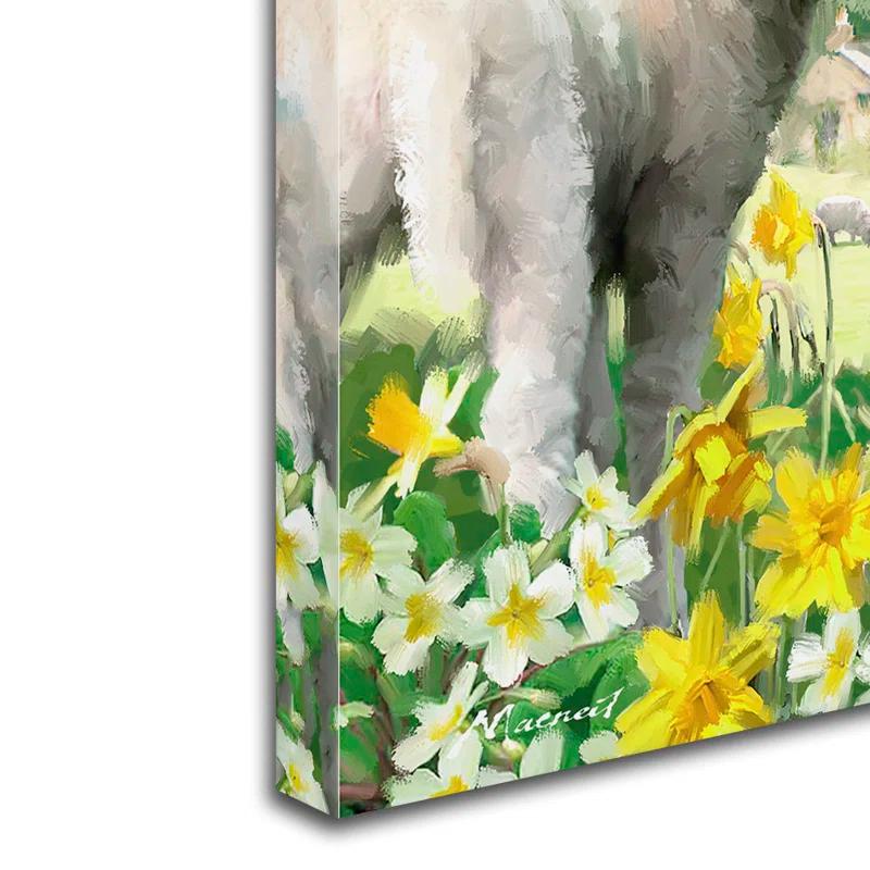 Trademark Fine Art The Macneil Studio " Easter Lambs " by The Macneil Studio
