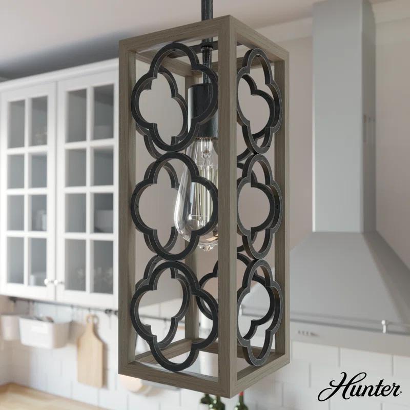 Hunter Fan Gablecrest 1 - Light Single Rectangle Pendant