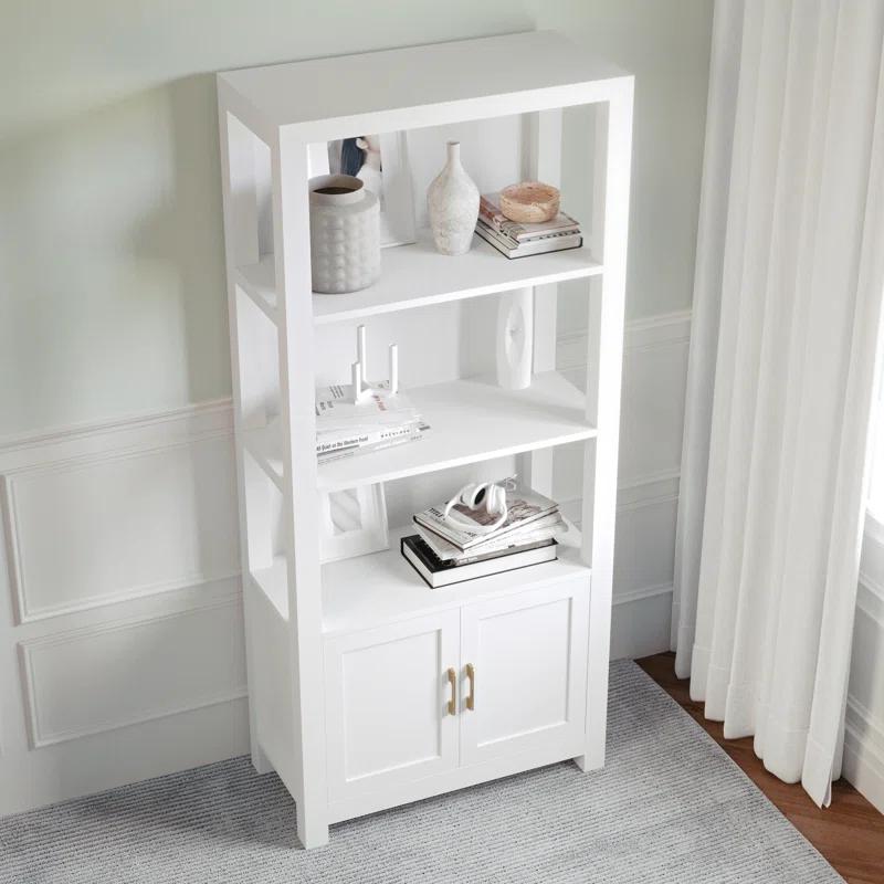 Martha Stewart Teague Martha Stewart 68" Shaker Bookcase with Storage Cabinet