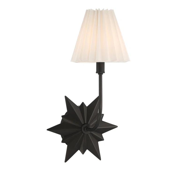 Ivy Bronx Ligetti Metal Armed Sconce in Black