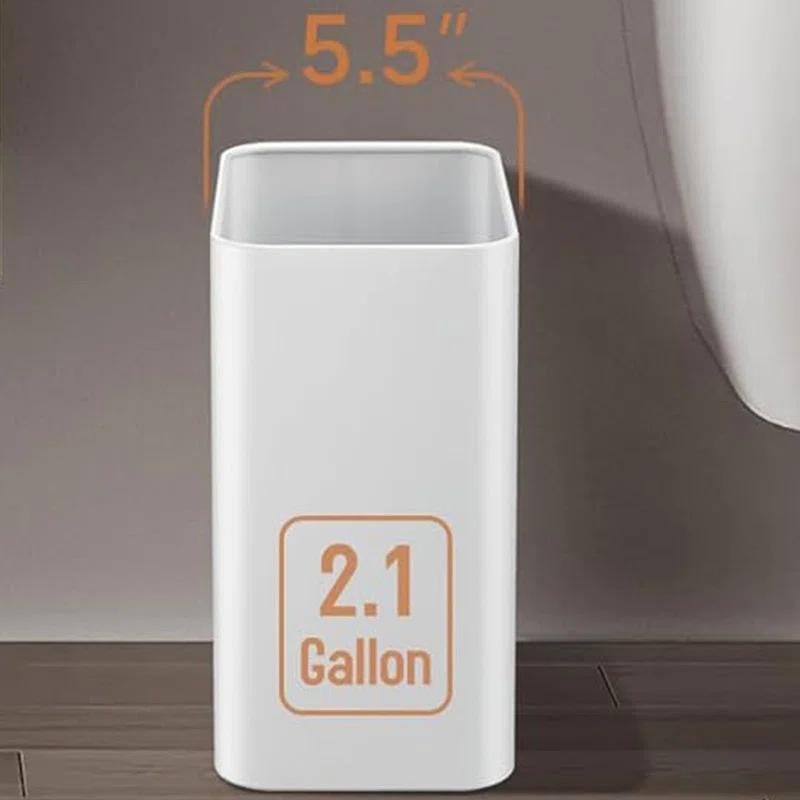 Stainless Steel Open-Top Trash Can - 2.1 Gallons