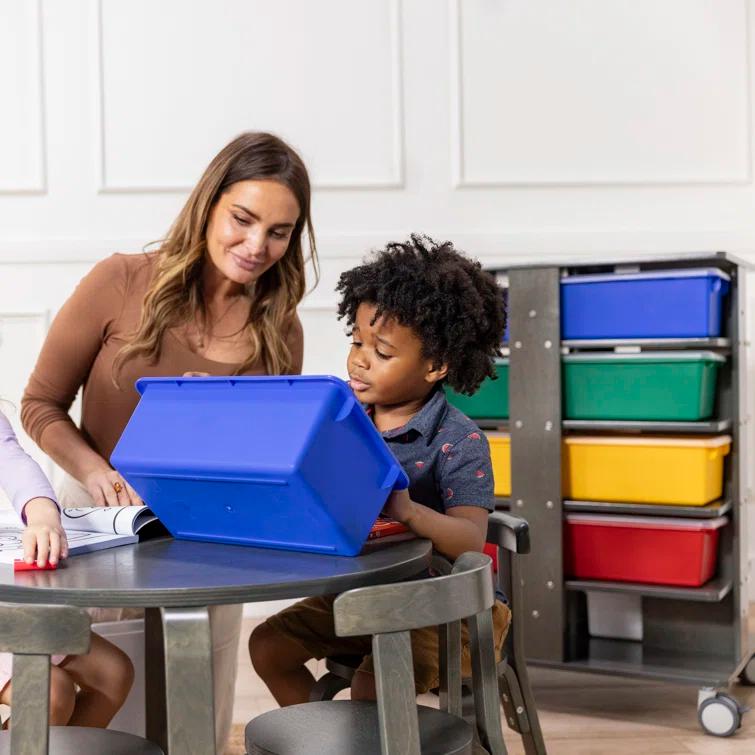 ECR4Kids ECR4Kids 20-Compartment Mobile Storage Tower, 5x4, Classroom Furniture,