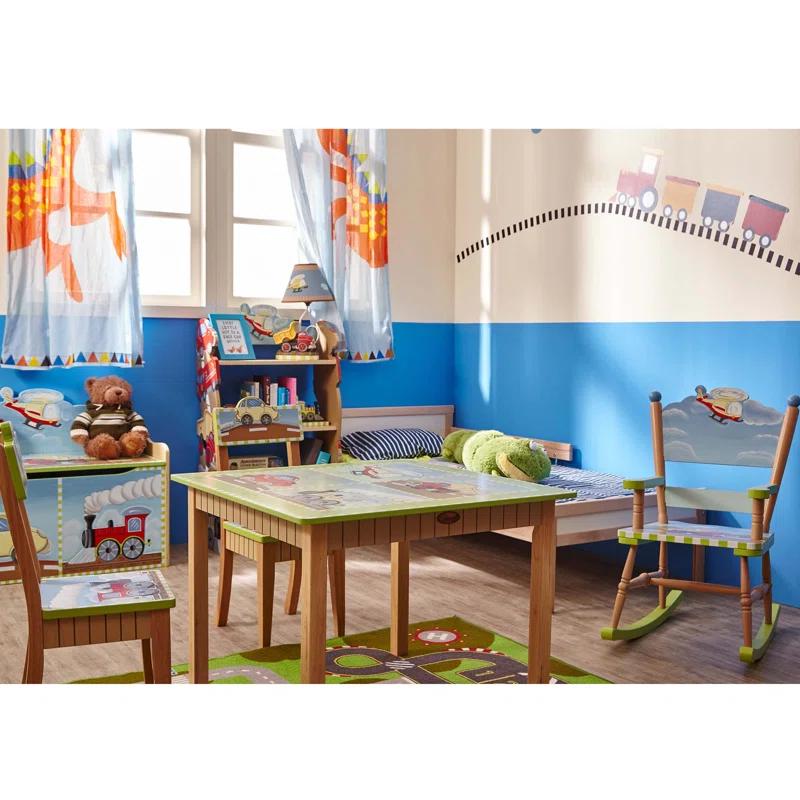 Teamson Kids Teamson Kids Transportation 3-Tier Bookshelf & Storage Drawer