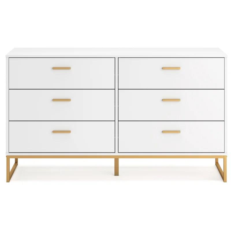 Latitude Run® Bosnjak 6 Drawer 59.02" W Double Dresser & Reviews | Wayfair