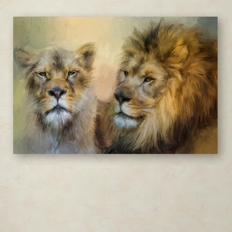 Trademark Fine Art Jai Johnson " The Lion And His Lioness " by Jai Johnson