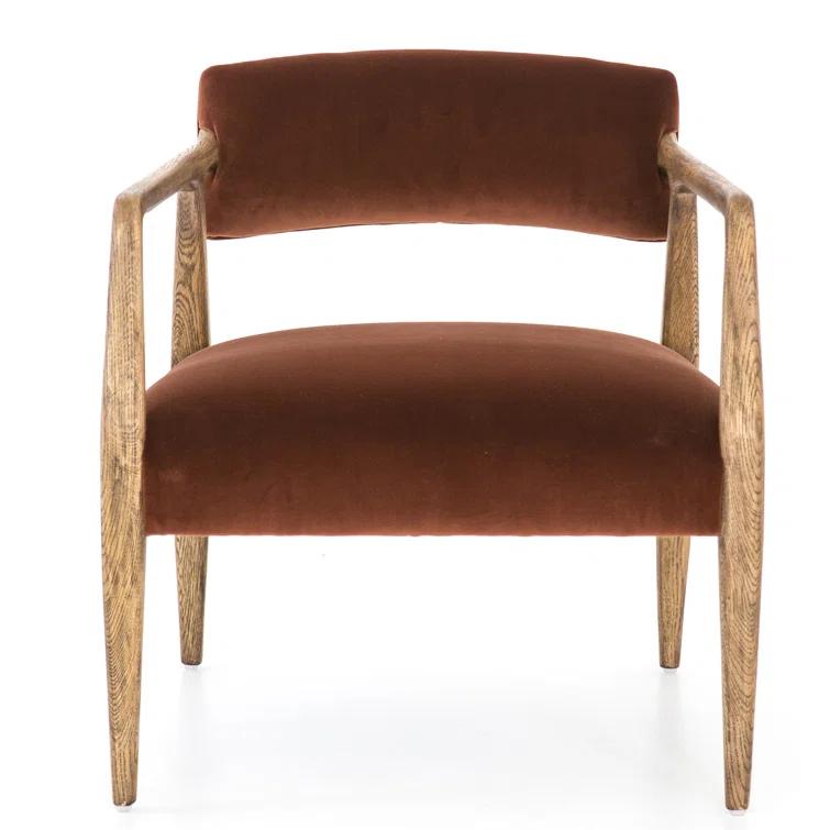 Edith Upholstered Velvet Arm Chair