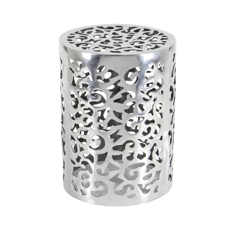 World Menagerie Alesia Aluminum Accent Stool