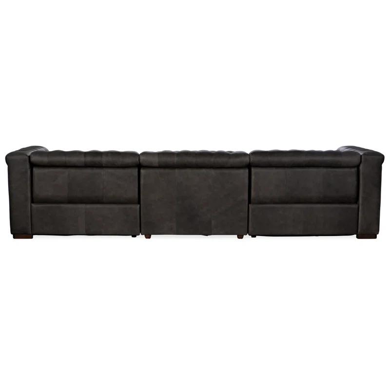 MS 124'' Leather Power Reclining Sofa
