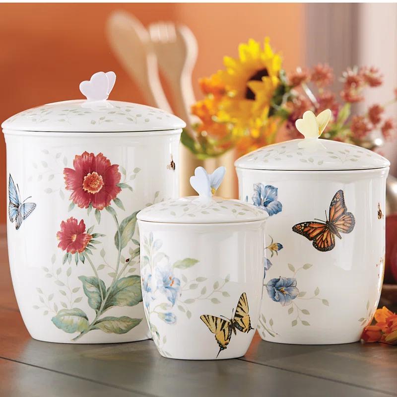 Lenox Butterfly Meadow 3-Piece Canister Set