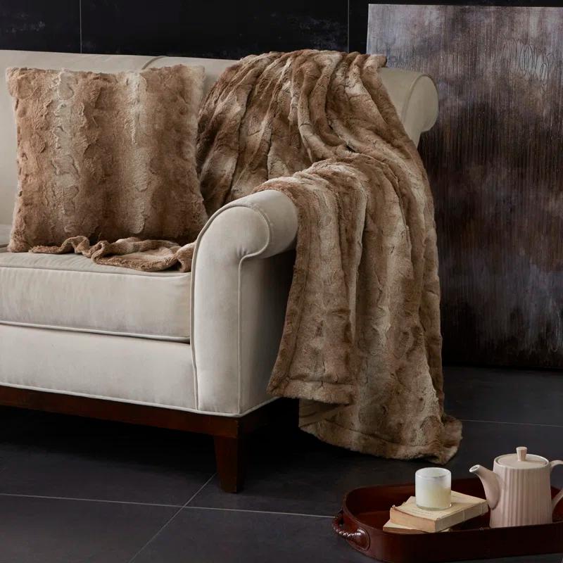 Madison Park Zuri Oversized Faux Fur Throw