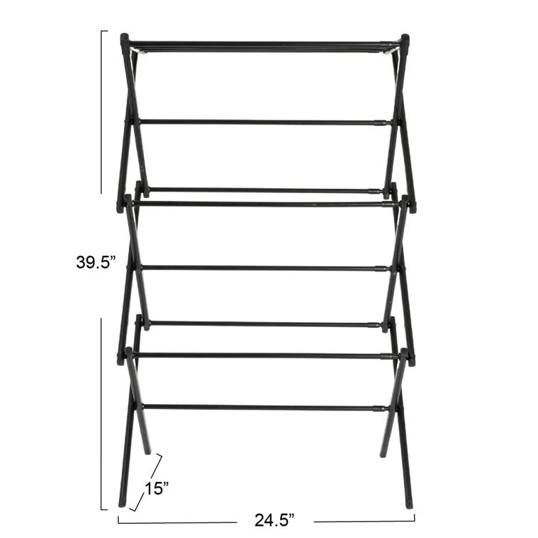Household Essentials Steel Foldable Accordion Drying Rack