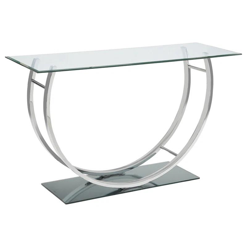 Alma Danville 48'' Glass Top Console Table