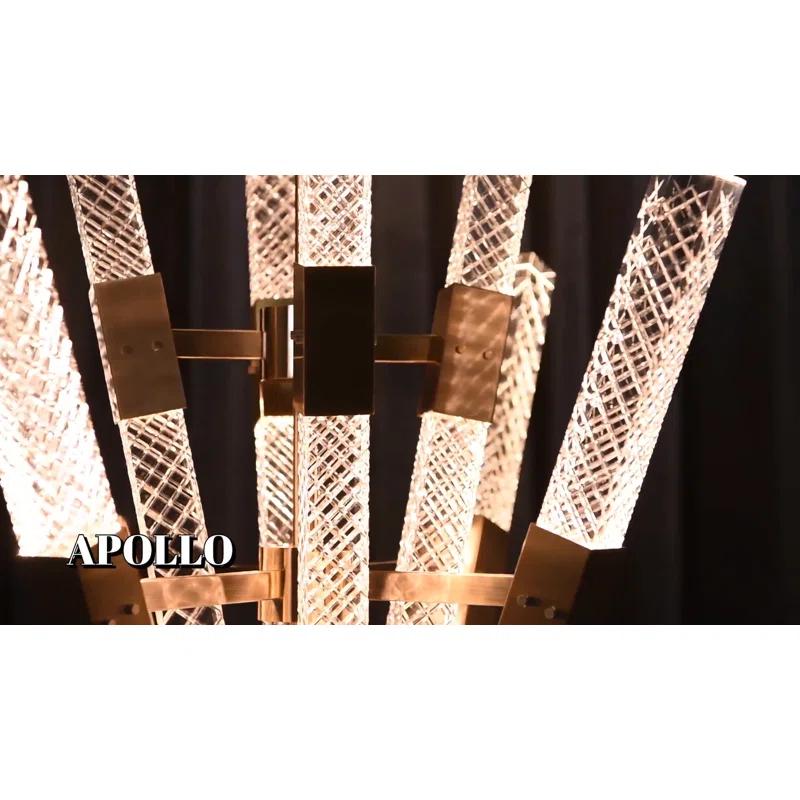 Allegri by Kalco Lighting Apollo 72'' True Brass LED Column Floor Lamp