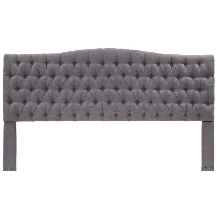 Elle Decor Elle Decor Celeste Tufted Upholstered Padded Headboard with Contemporary Button Tufting
