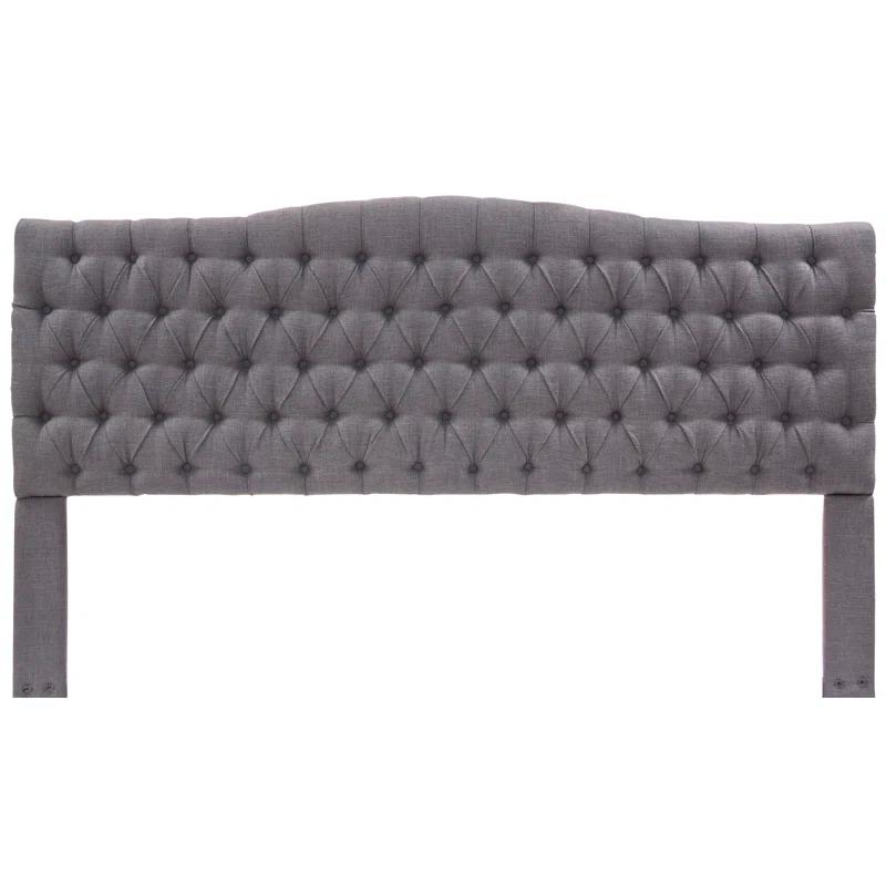 Elle Decor Elle Decor Celeste Tufted Upholstered Padded Headboard with Contemporary Button Tufting