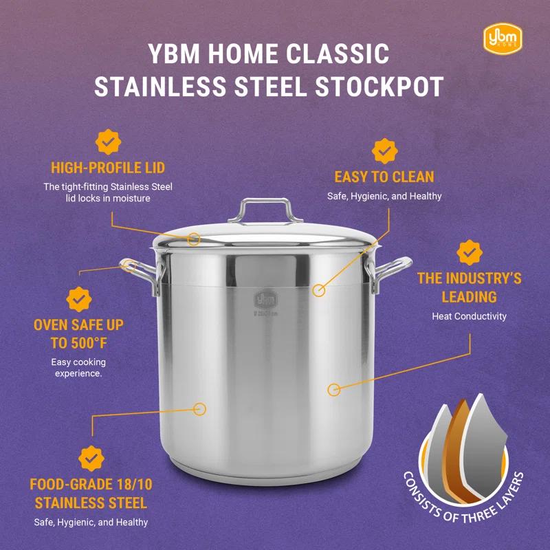 YBM Home YBM Home Stainless Steel Stock Pot