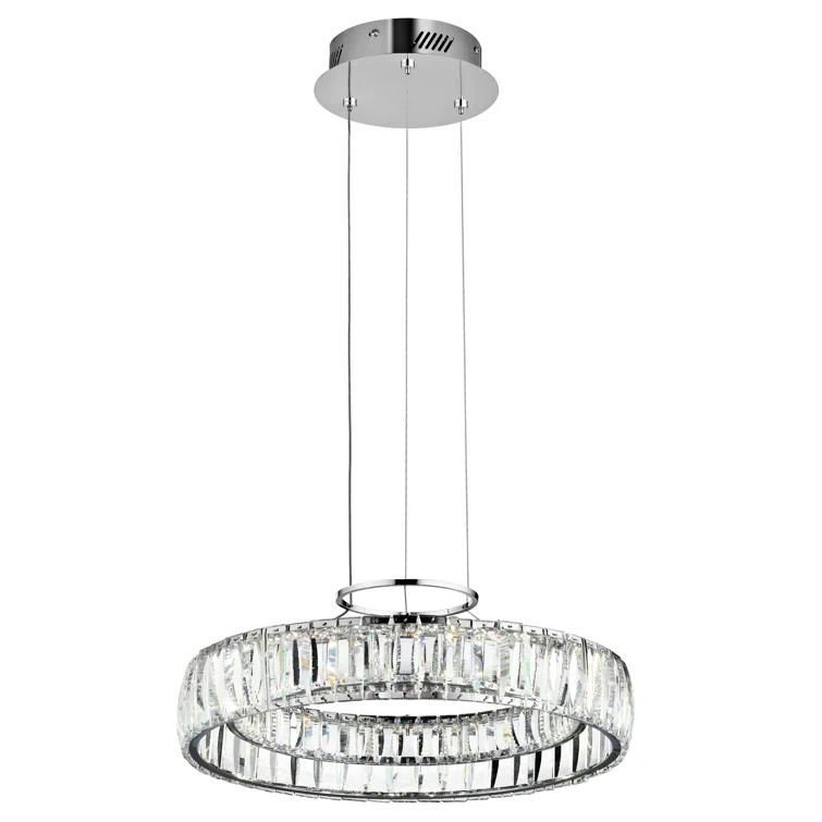Orren Ellis Salime Dimmable LED Wagon Wheel Chandelier