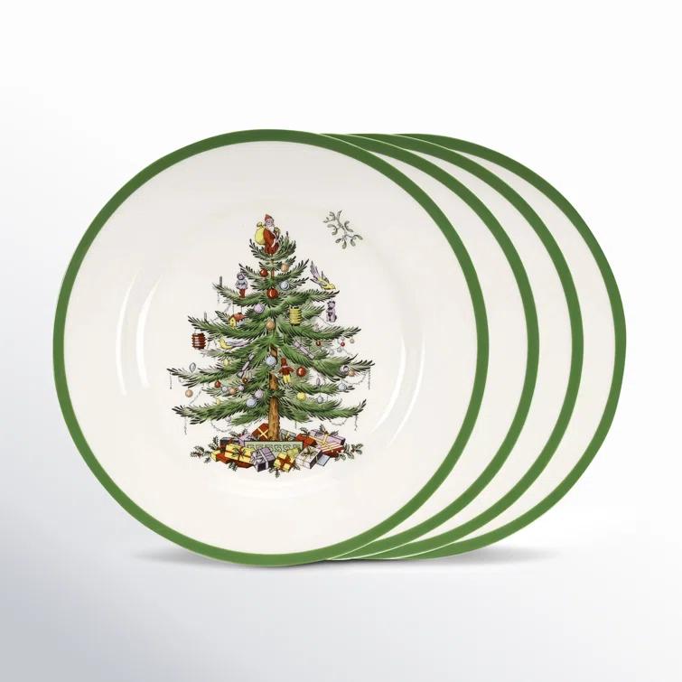 Spode Christmas Tree Dinner Plates (Set of 4)