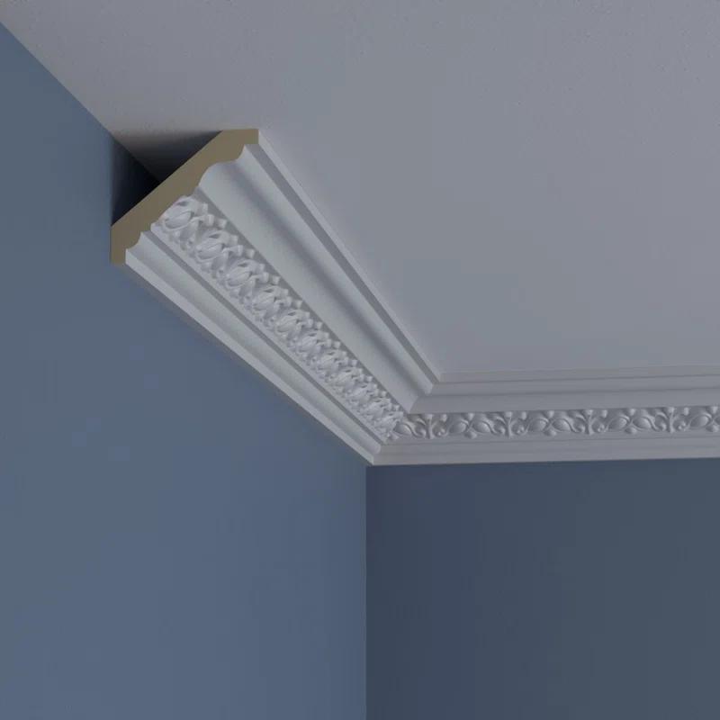 Ekena Millwork 2 3/4"H x 3 1/8"P x 4 1/4"F x 94 1/2"L Nexus Crown Moulding