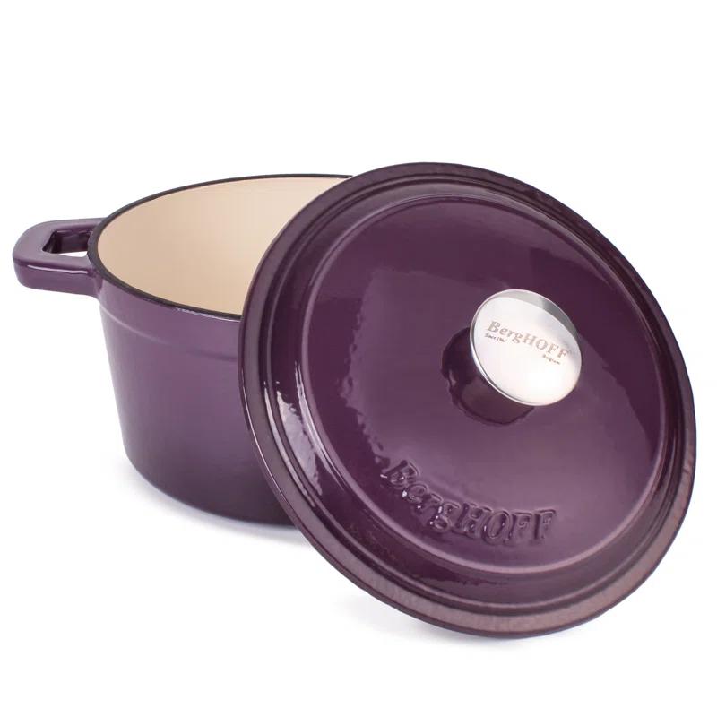 Prep & Savour Neo Cast Iron 3qt. Round Dutch Oven with Lid