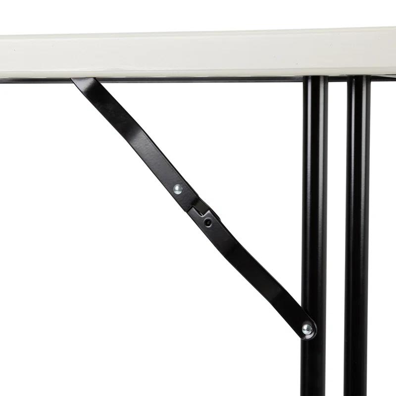 Rectangular Blow-Molded Plastic Folding Training Seminar Table