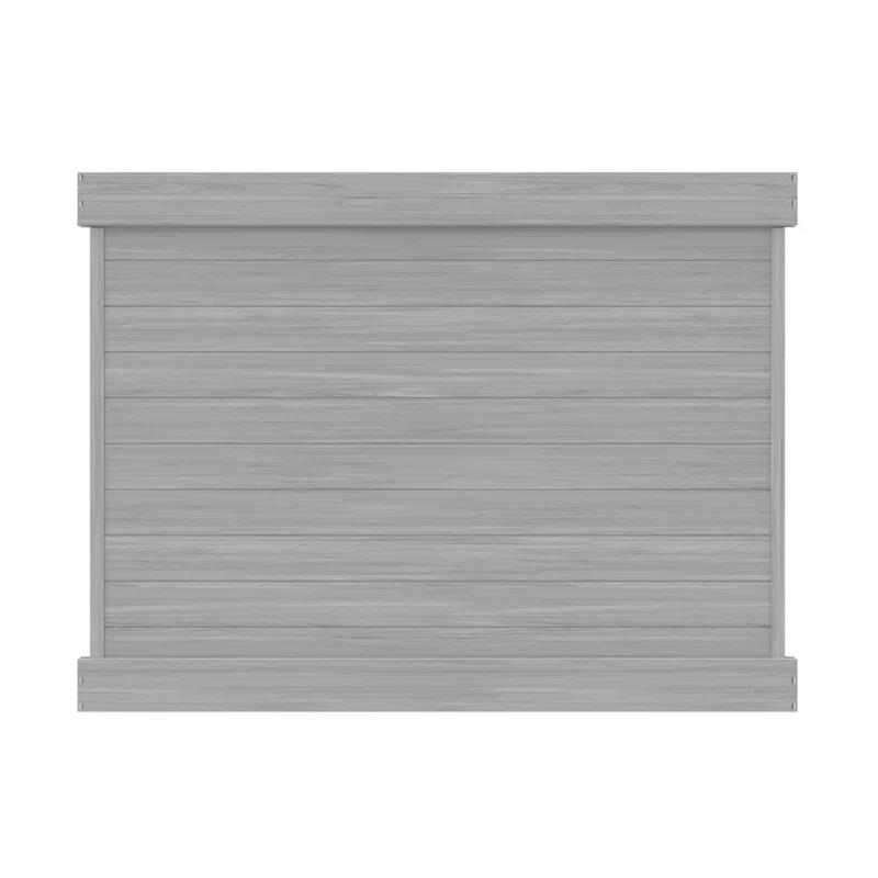 Barrette Outdoor Living Horizontal Fence Driftwood Vinyl Privacy Panel Kit