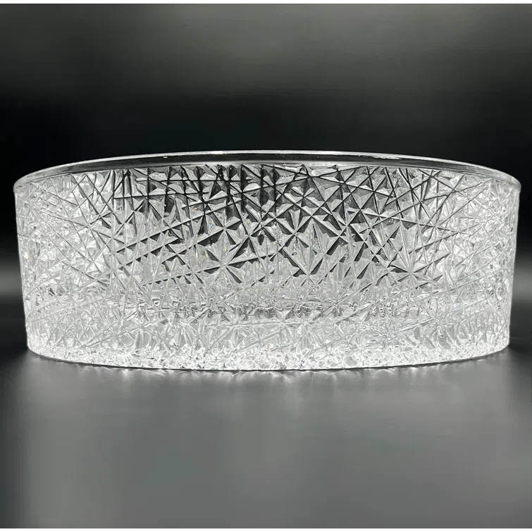 CastelloUSA Stadium 14" Glass Circular Bathroom Vessel Sink - Timeless Collection CB-VC-17-WH-14