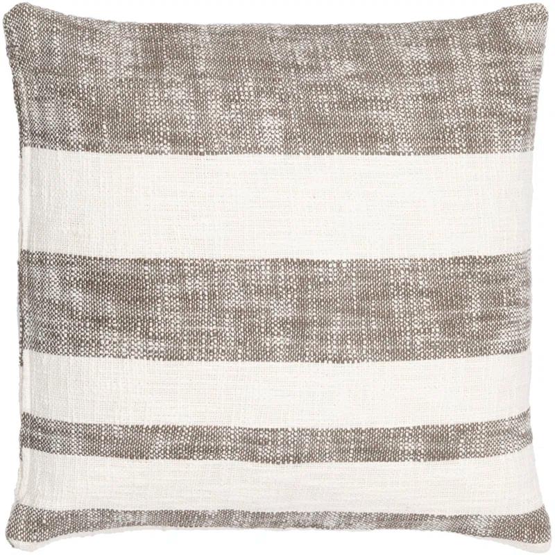 Striped Down Throw Pillow