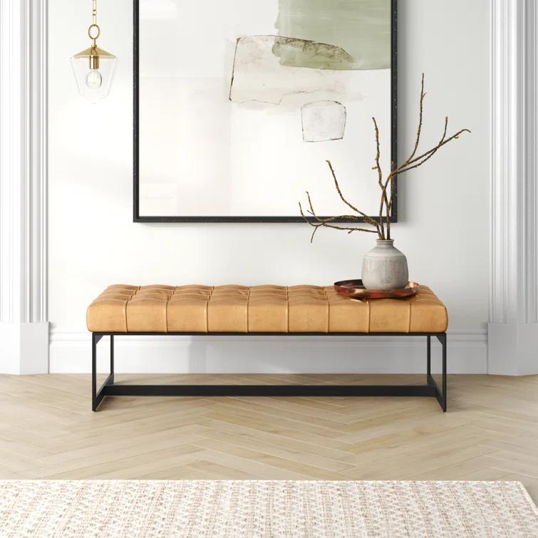 Ram Leather Bench (54")