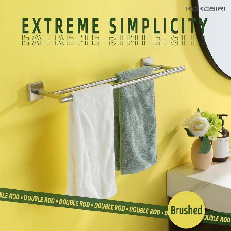 KOKOSIRI 20" Double Towel Bar Wall Mounted B5005BR-L20