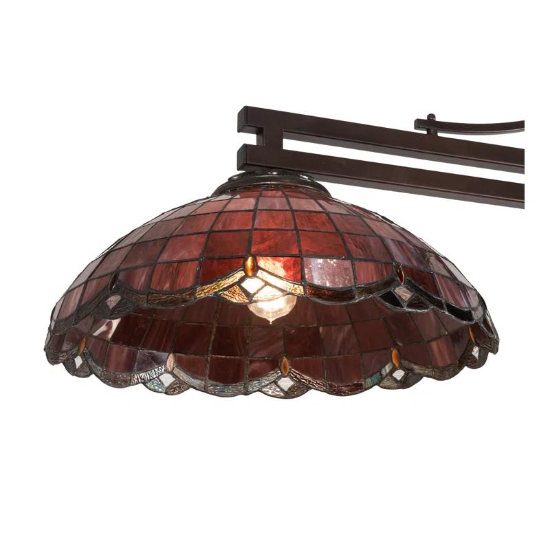 Meyda Lighting Meyda Tiffany & Stained Glass 3 - Light Mahogany Bronze Pool Table Lights Pendant