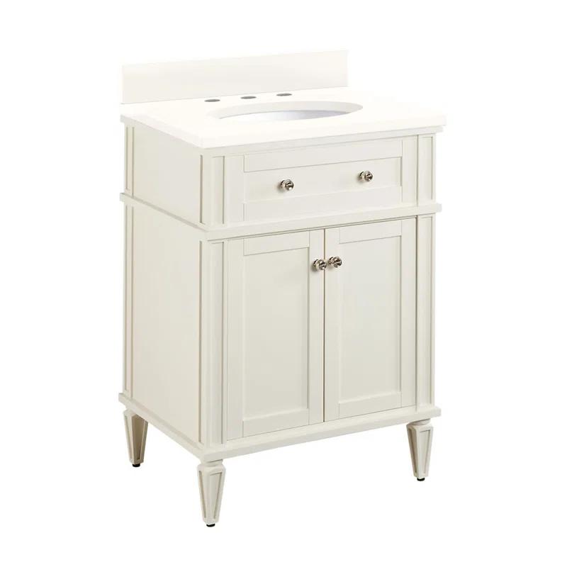 Signature Hardware 24" Elmdale Single Bathroom Vanity Set with Oval Undermount Sink