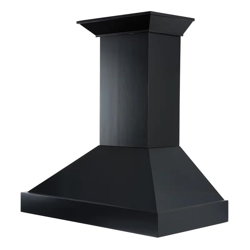 ZLINE 30 in. Convertible Vent Wooden Wall Mount Range Hood in Antigua & Walnut