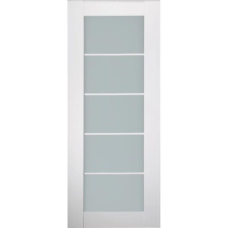 Belldinni Smart Pro 5 Lite Paneled Manufactured Wood and Glass Prefinished Standard Door SLab