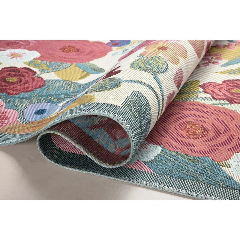 Rifle Paper Co. x Loloi Perennial Rose / Multi Indoor / Outdoor Area Rug