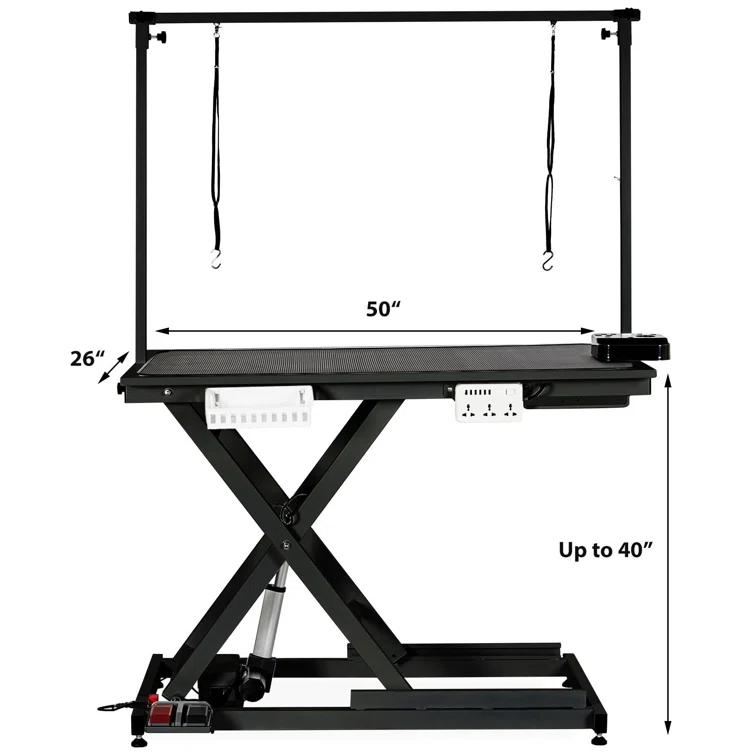babevy 50'' Electric Dog Grooming Table, Heavy Duty, Height Adjustable Pet Grooming Table | Wayfair