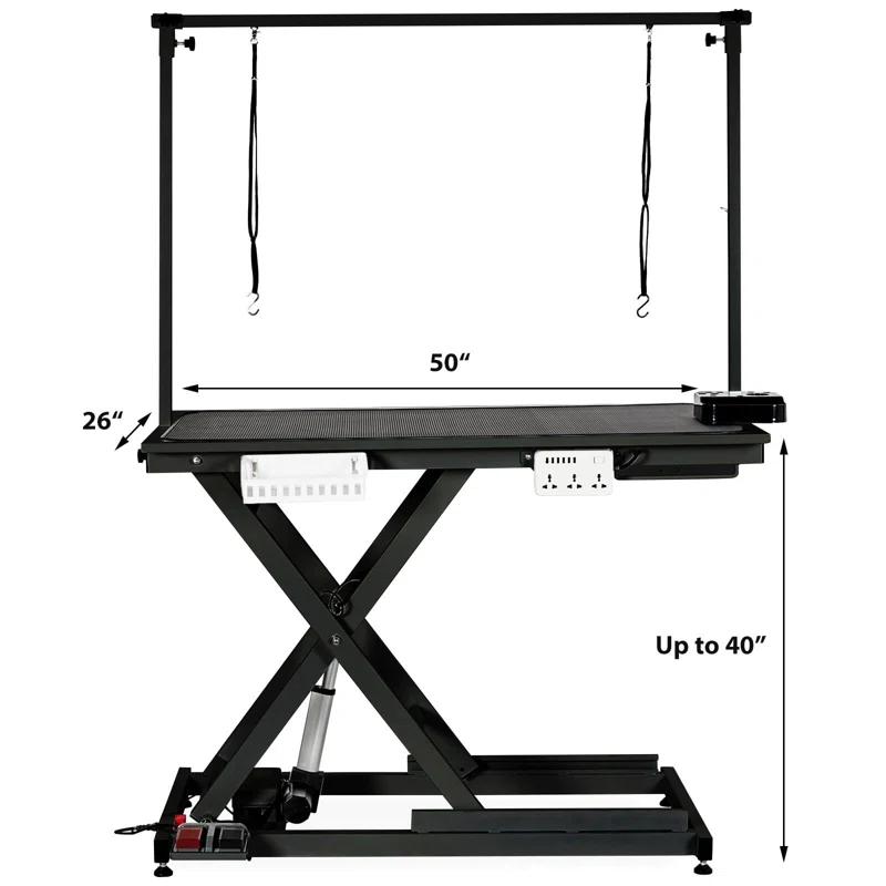 babevy 50'' Electric Dog Grooming Table, Heavy Duty, Height Adjustable Pet Grooming Table | Wayfair