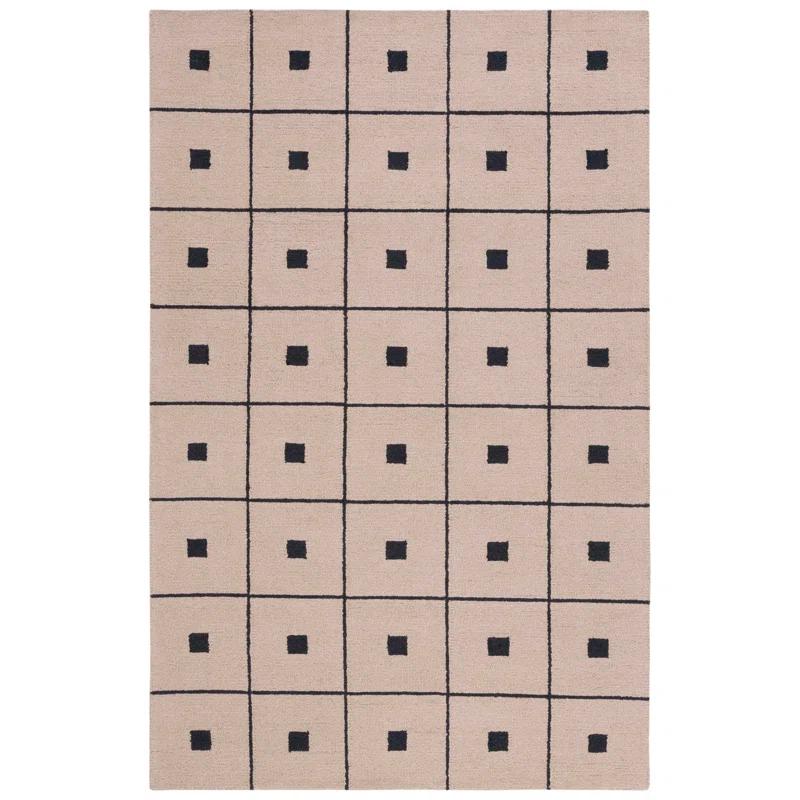 Martha Stewart Martha Stewart 300 Hand Tufted 85% Wool And 15% Cotton With Latex Geometric Rug