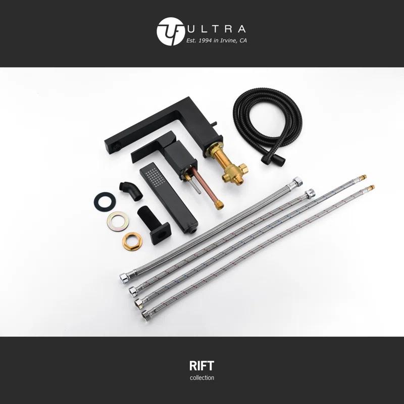Ultra Faucets UF65847 Rift Deck Tub Filler