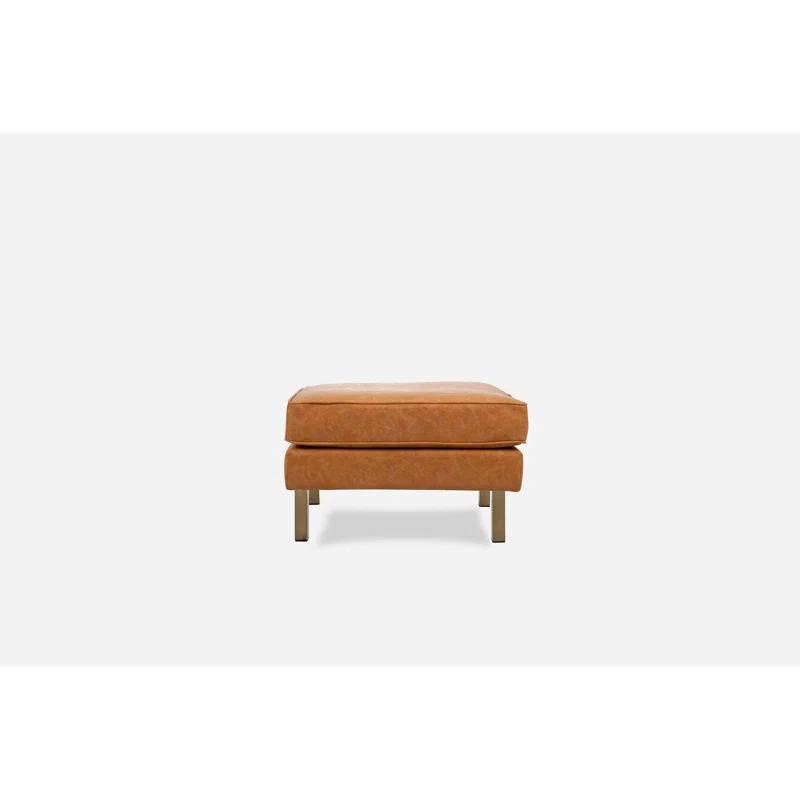 Albany Park Nova Faux Leather Ottoman