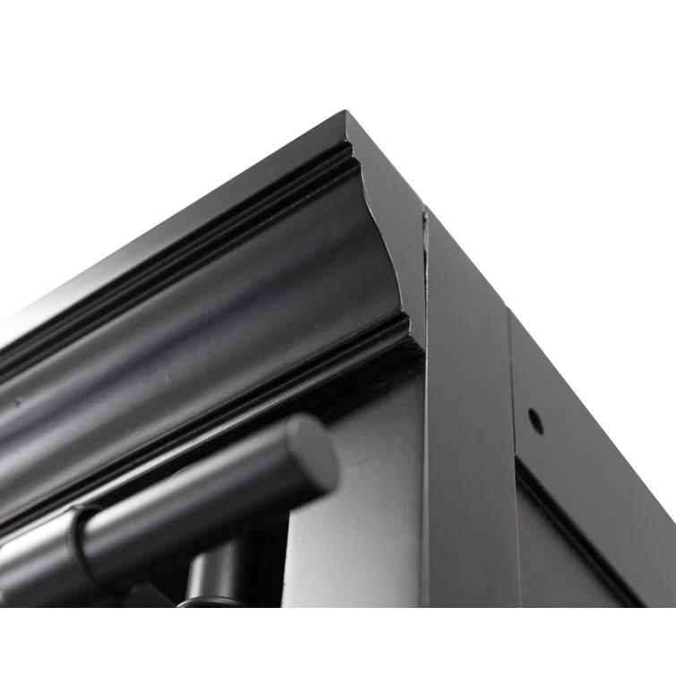 Birch Lane™ Lizzy 8' Tall Wood Bookcase with Fireplace Insert, Storage Organizer, Fully Assembled