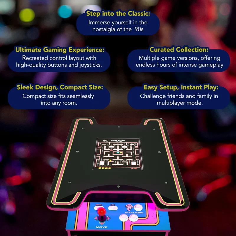 Arcade 1Up Arcade1Up Ms. Pac-Man 40th Anniversary Head-to-Head Black Series Edition Table