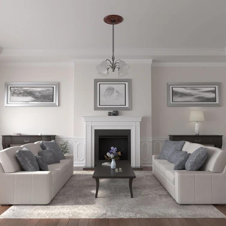 Ekena Millwork Endurathane Robin Ceiling Medallion, 22 1/4"OD x 4 3/4"ID x 1 1/4"P (Fits Canopies up to 6 1/4"), Hand-Painted Pharaohs Gold Finish CM22BOBMF