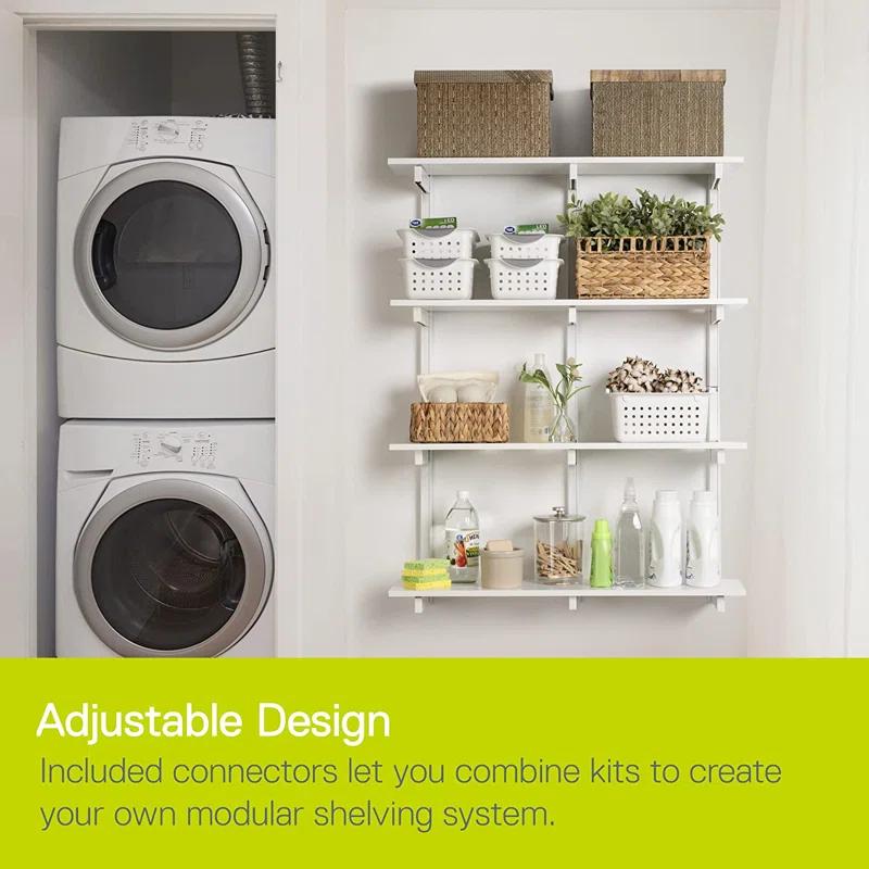 delta 24" W Wood 2-Tier Adjustable Premium Wall Shelves