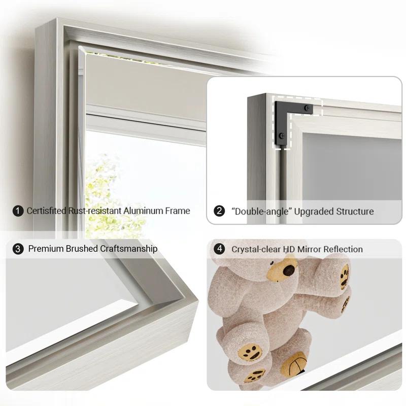 Lohoski Decorative Wall Mirror Beveled Design, Bathroom Vanity Mirror Accent Mirror Finish