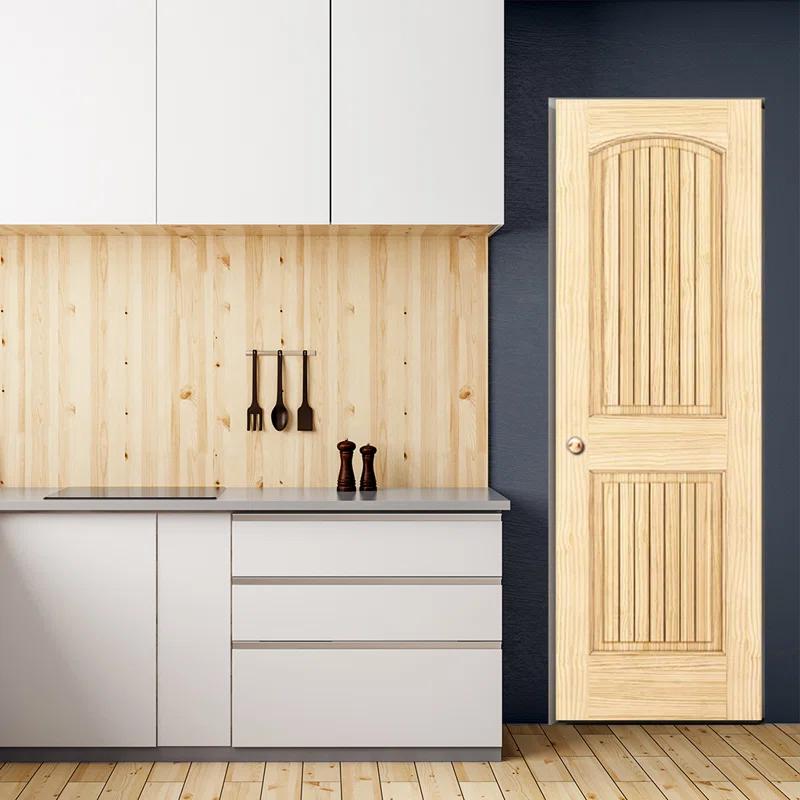 Paneled Solid Wood Unfinished Colonial Standard Door