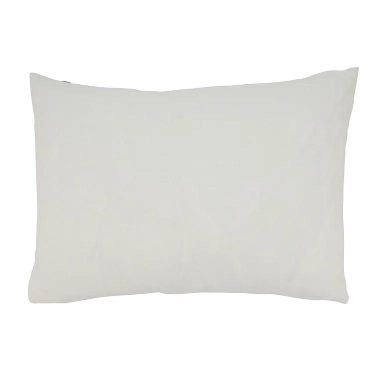 Saro Amore Design Geometric Cotton Throw Pillow