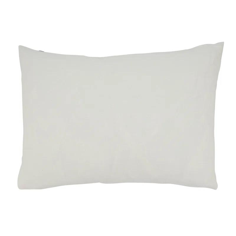 Saro Amore Design Geometric Cotton Throw Pillow
