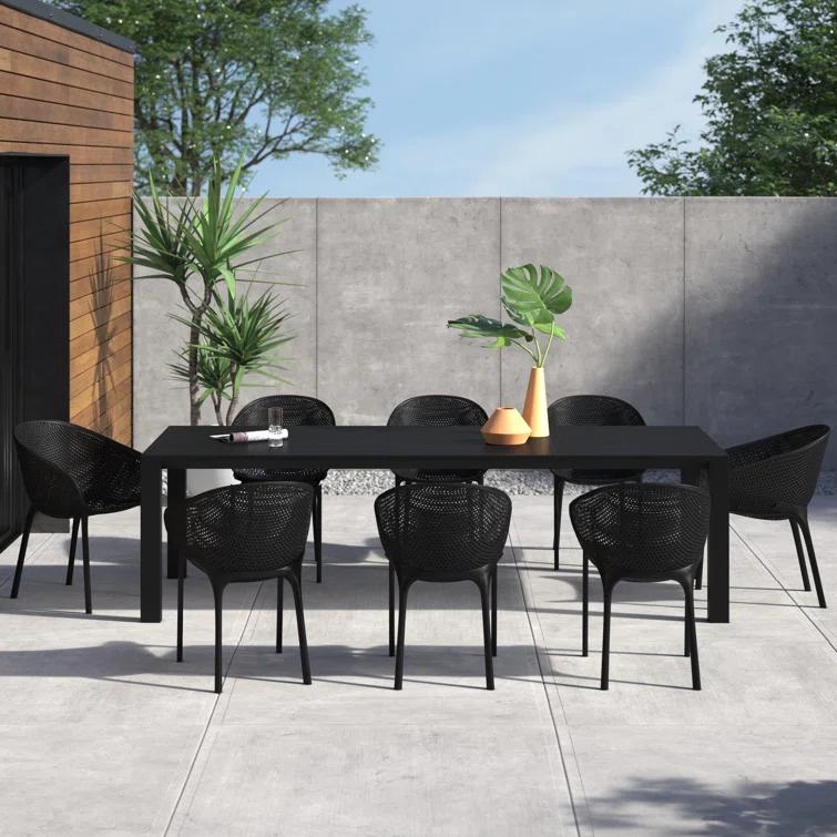 Farrah 102'' Rectangular 8 - Person Outdoor Dining Set